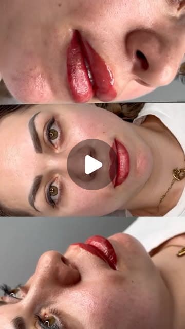 Semi-Permanent Makeup LONDON🌸 on Instagram: "✨ Lip Blush | Pink Opal × Red Strawberry ✨
Thank you, Roxana, for your trust! 💕 As PMUBLOOM continues to bloom, Iȁ